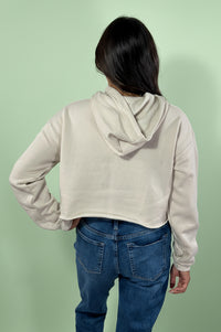 Summer Girl Graphic Cropped Hoodie