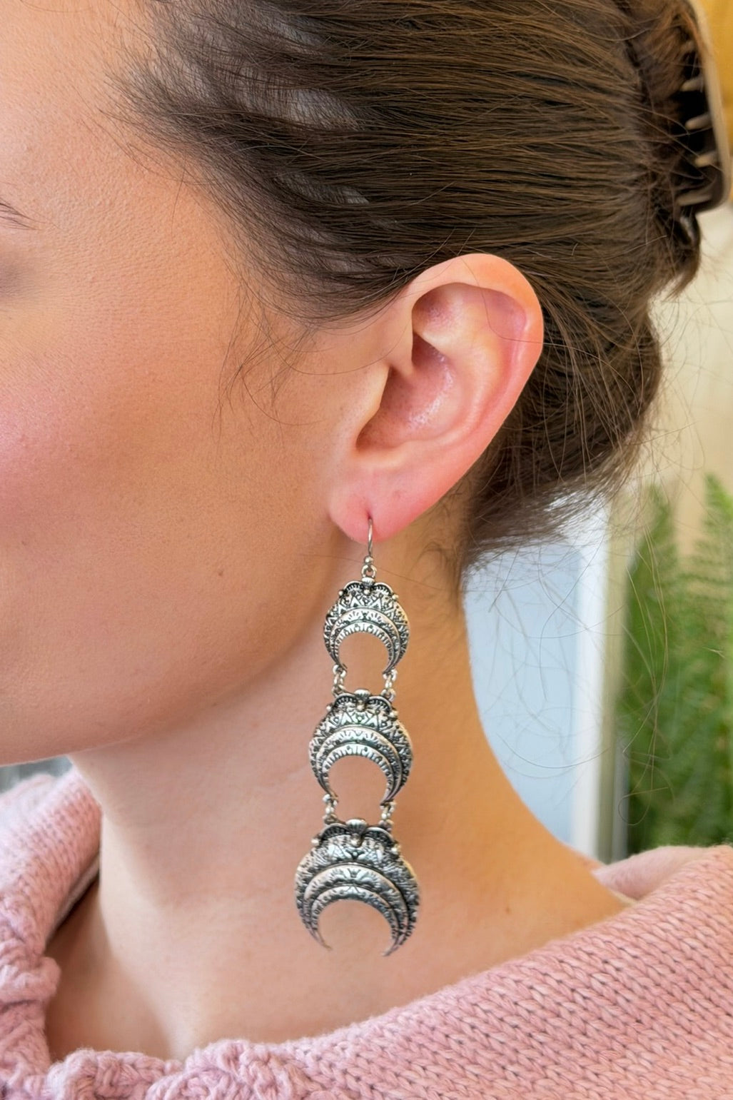 Textured Western Dangle Earrings