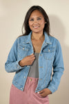 Classic Denim Jacket - Light-Blue