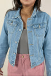 Classic Denim Jacket - Light-Blue