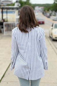 Arlah Striped Oversized Blazer