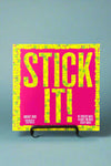 The cover of Stick It! by Bridget Dove, a book of 40 creative ways to have fun with sticky notes.