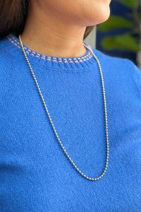 Ball Chain Toggle Necklace Gold