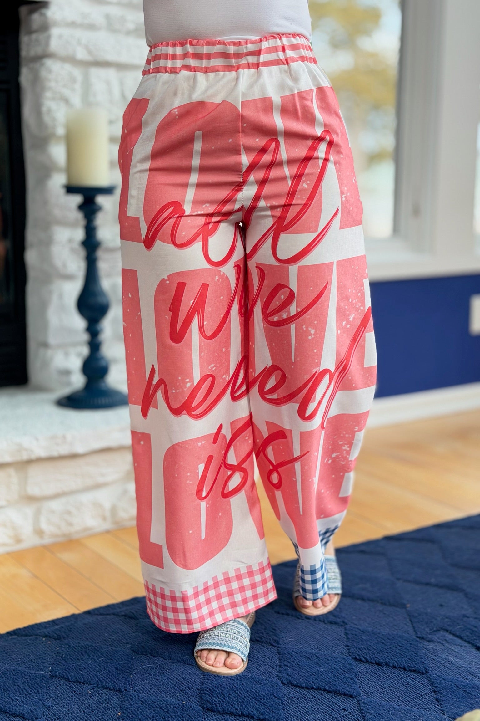 Summer Graffiti Print Pants