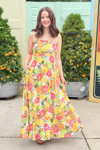 Citrus Strap Maxi Dress