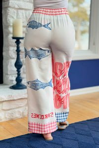 Summer Graffiti Print Pants