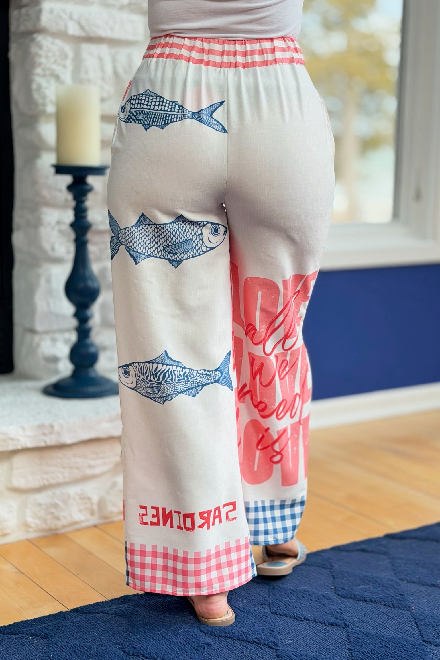 Summer Graffiti Print Pants