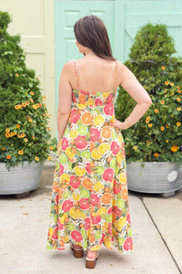 Citrus Strap Maxi Dress