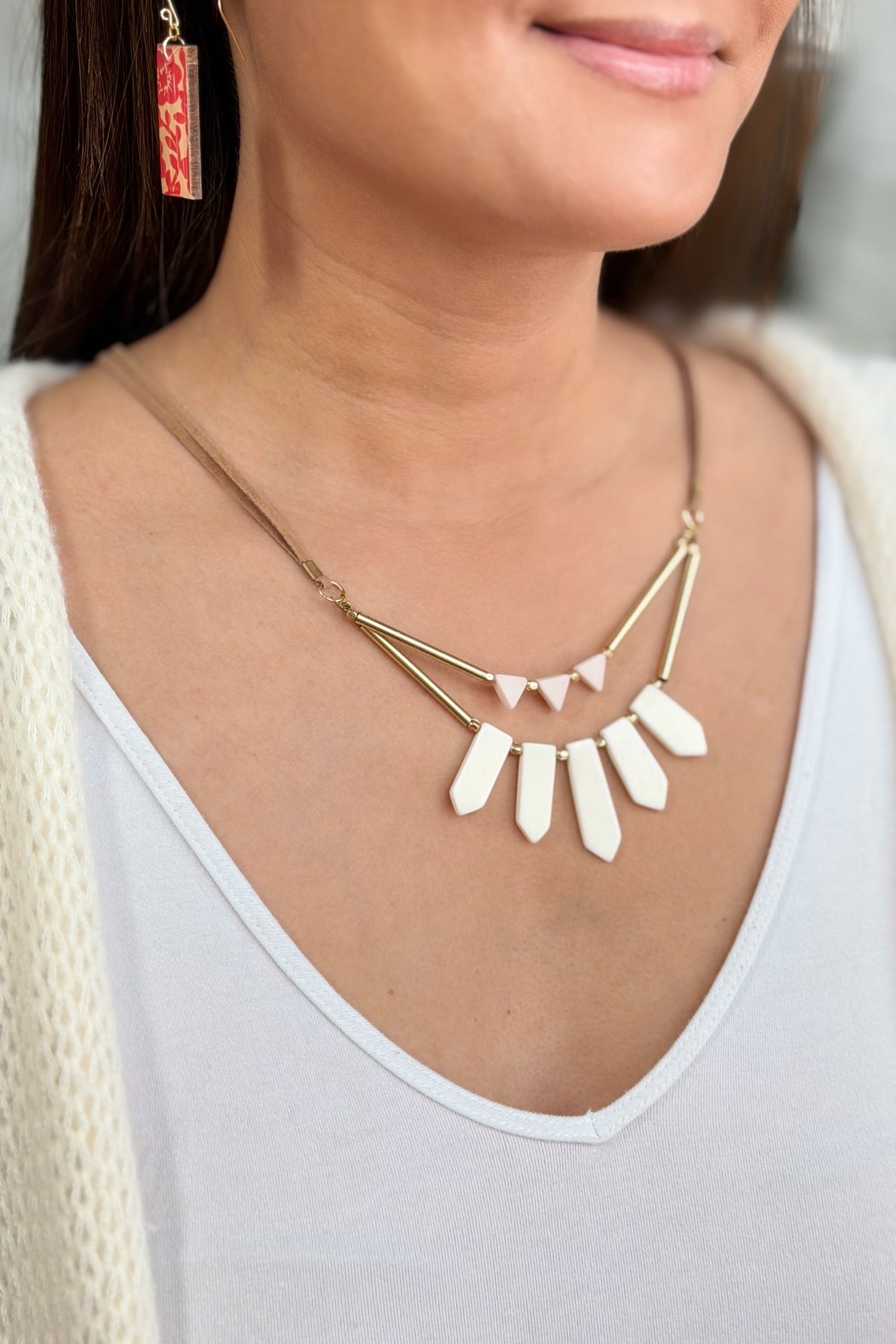 Ishaana Necklace White