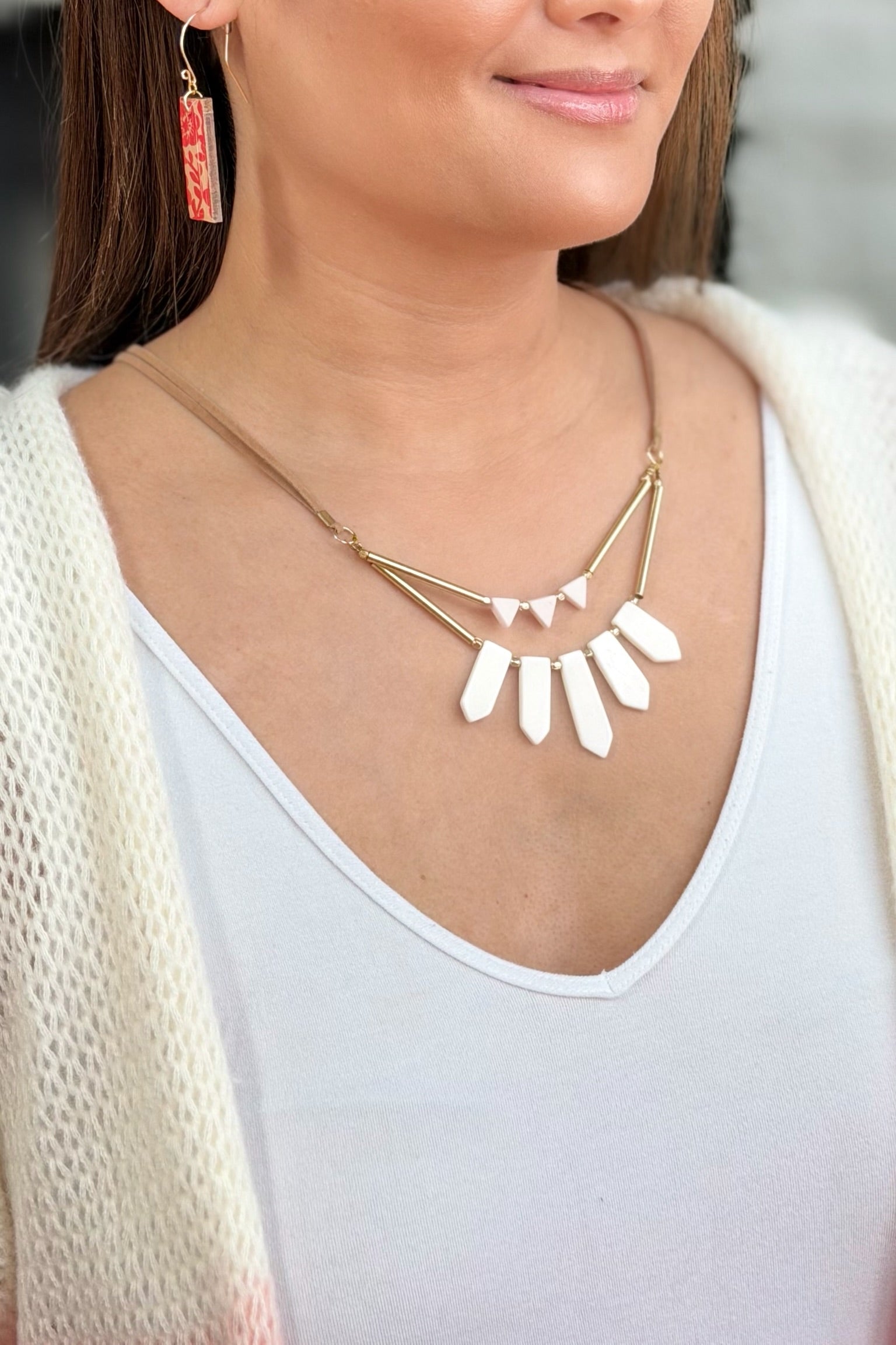 Ishaana Necklace White