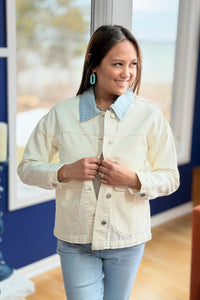 Blue Collar Denim Jacket - Natural