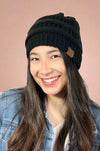 Faux Lined Stamped Beanie