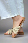 Richie Braided Slip On Sandal - Nude