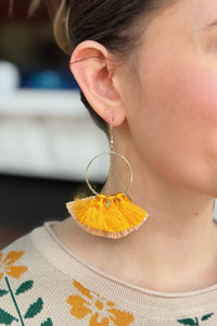Gold Tassel Earrings