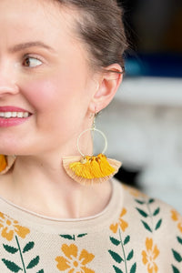 Gold Tassel Earrings