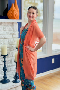 Solid Lightweight Scarf - Orange