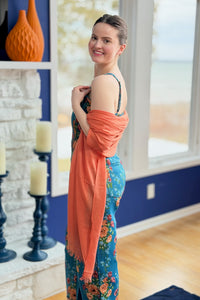 Solid Lightweight Scarf - Orange