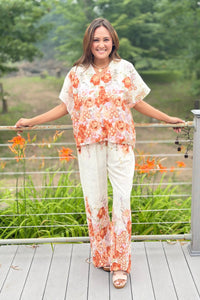 Eyelet Floral Cotton Top