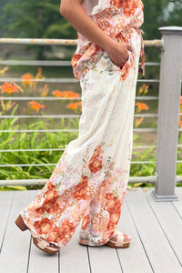 Eyelet Floral Cotton Pants
