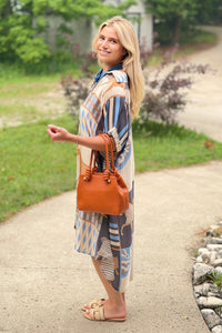 Silk Short Sleeves Dress With Horse Print