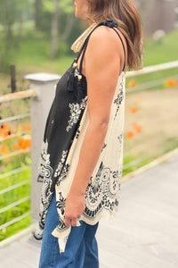 Handkerchief Tank Top - Black