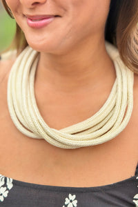 Multi Strand Rope Necklace - Champagne