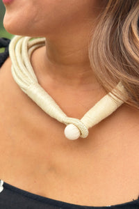 Multi Strand Rope Necklace - Champagne