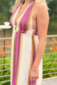 Halter Maxi - Natural Pink