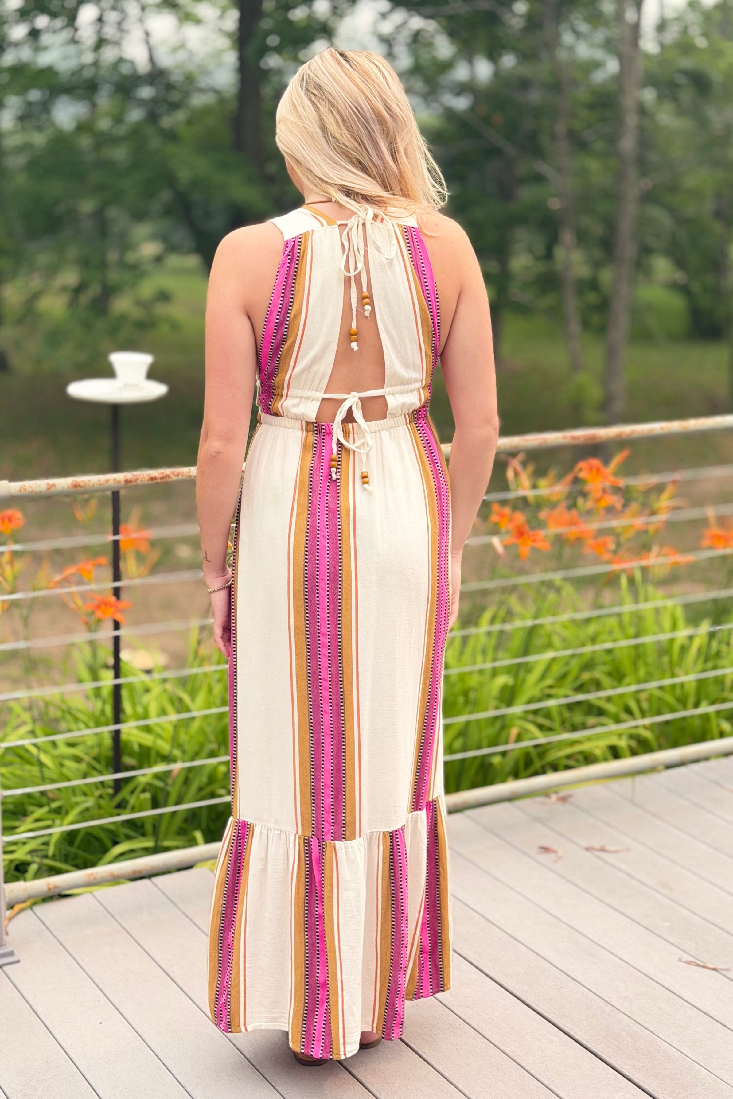 Halter Maxi - Natural Pink