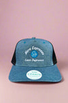 'More Espresso Less Depresso' Trucker - Denim