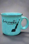 DC Speckled Camper Mug - Seafoam