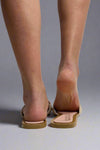 Jessica Crochet Slip On Sandal Nude
