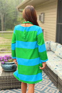 Lolli Stripe Lonna Shift Dress - Green