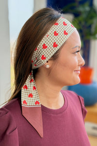 Twilly Scarf Bowknot - Hearts