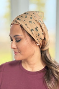 Paisley Scarf Bandana - Mustard