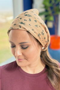 Paisley Scarf Bandana - Mustard