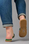 Empress Double Strap Sandal - Green