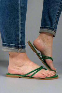 Empress Double Strap Sandal - Green