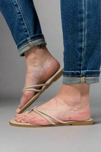 Empress Double Strap Sandal - Nude