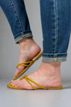 Empress Double Strap Sandal - Mustard