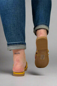 Empress Double Strap Sandal - Mustard