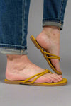 Empress Double Strap Sandal - Mustard