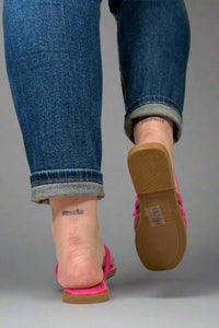 Empress Double Strap Sandal - Fuchsia