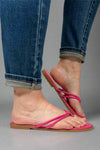 Empress Double Strap Sandal - Fuchsia
