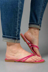 Empress Double Strap Sandal - Fuchsia