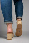 Vivian Wedge Slip On Sandal - Nude