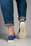 Wedge Slip On Diagonal - Blue