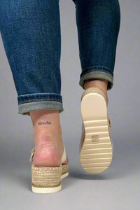 Reese Platform Sandal - Beige