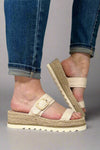 Reese Platform Sandal - Beige