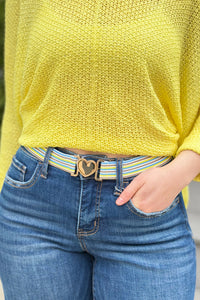 Love Buckle Belt - Apricot